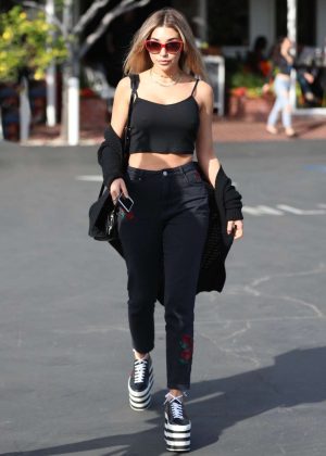 Chantell Jeffries in Jeans Leaves Fred Segal in West Hollywood