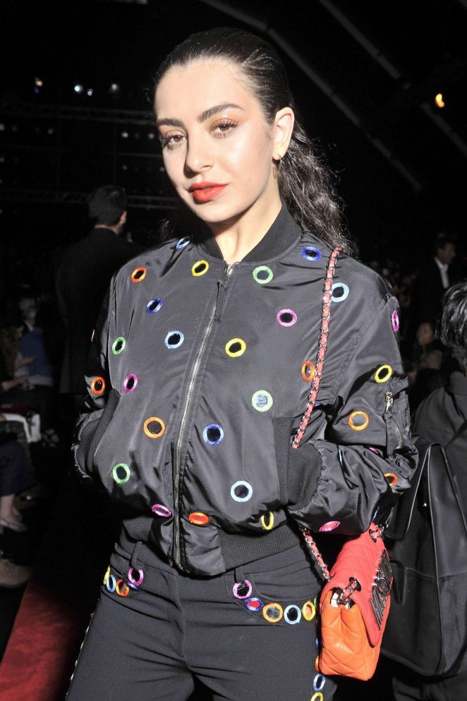Charli XCX - Moschino Show 2017 at Milan Fashion Week in Italy