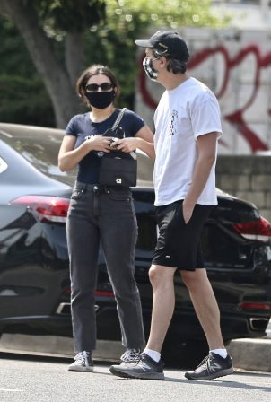 Charli XCX with her boyfriend at Joan's on Third in Studio City