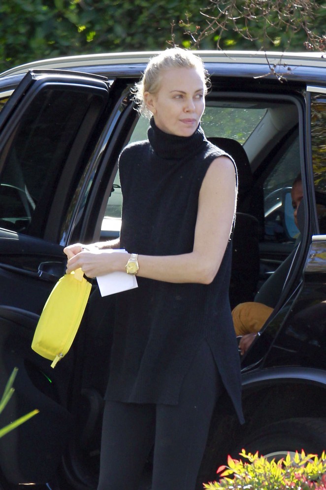 Charlize Theron at a dance class in Hollywood
