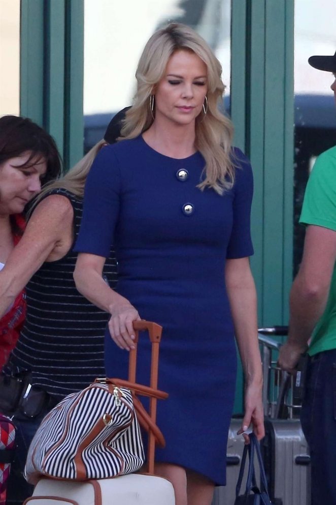 Charlize Theron - Filming project in LA