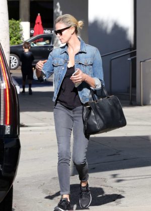 Charlize Theron in Jeans out in Beverly Hills