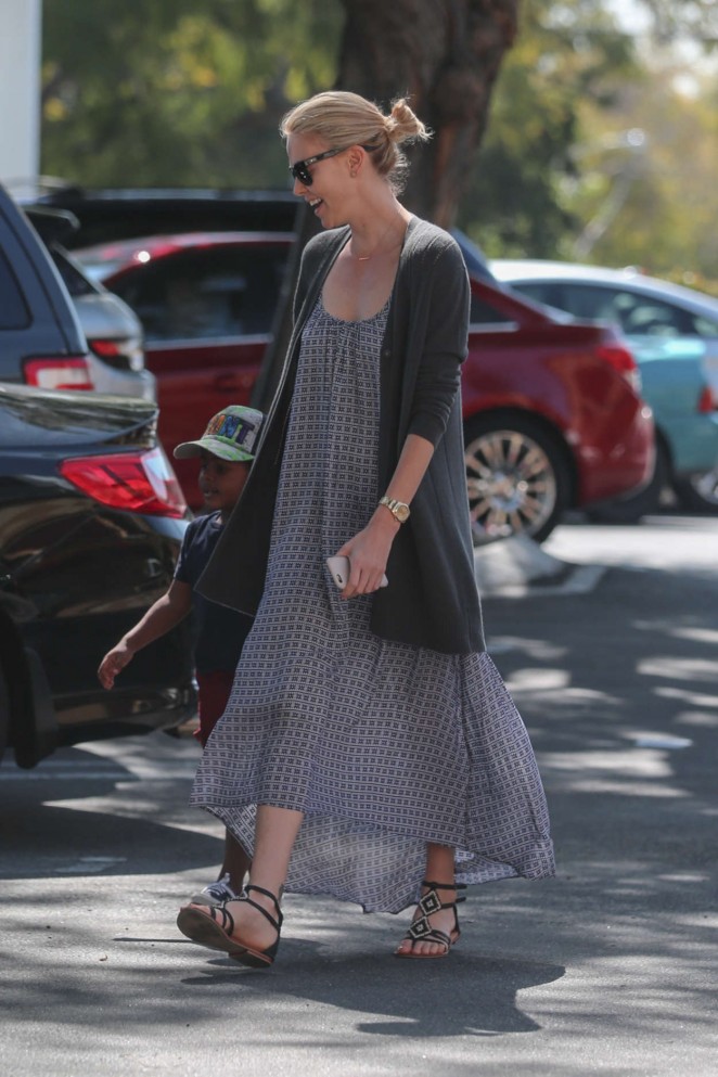 Charlize Theron in Long Dress out in West Hollywood