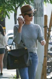 Charlize Theron - Leaves a salon in West Hollywood