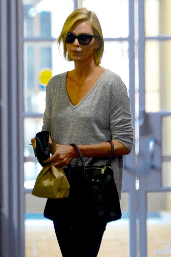 Charlize Theron Leaving The Doctors Office In Beverly