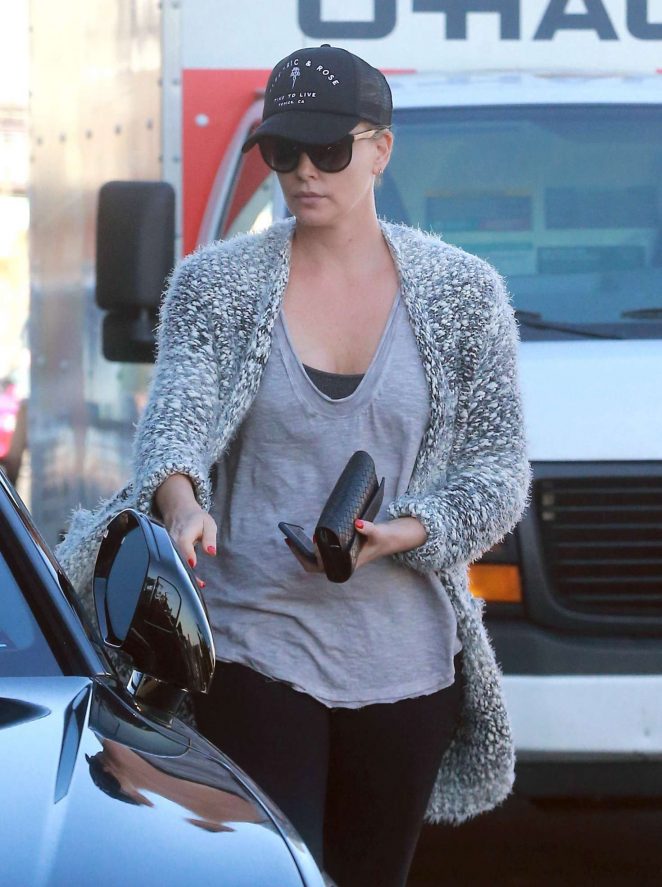 Charlize Theron out for lunch in Los Angeles