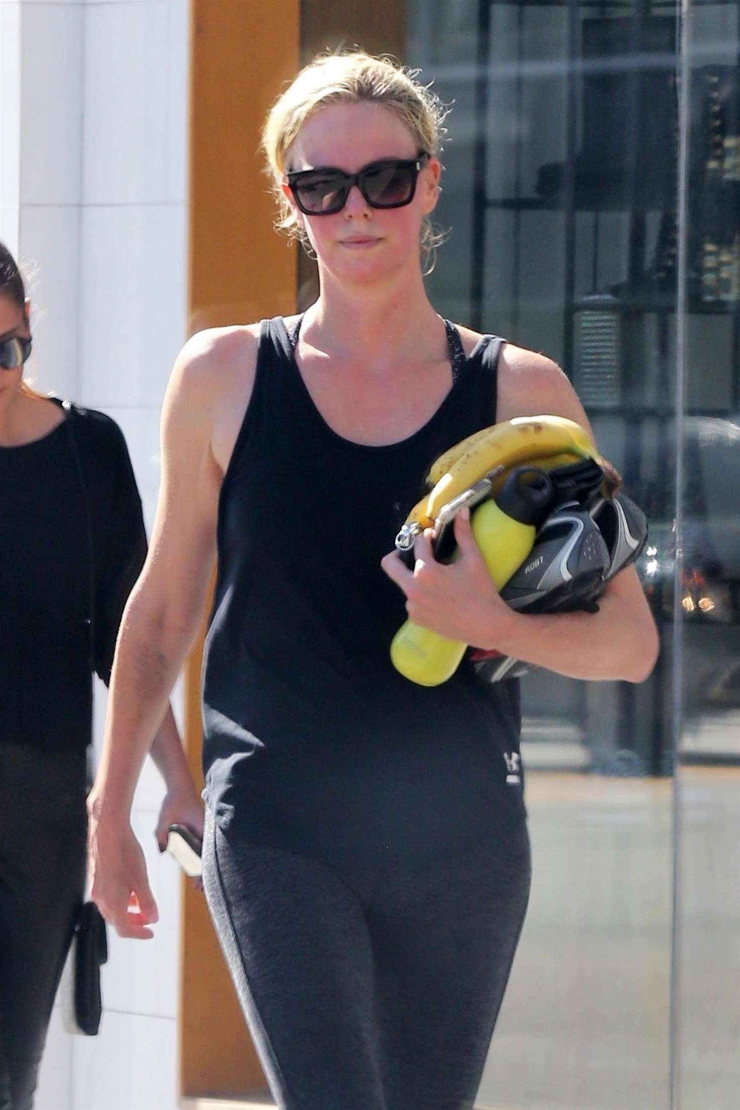 Charlize Theron - Outside SoulCycle in Los Angeles
