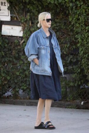 Charlize Theron - Seen after visiting Creature Effects manufacturer in Los Angeles