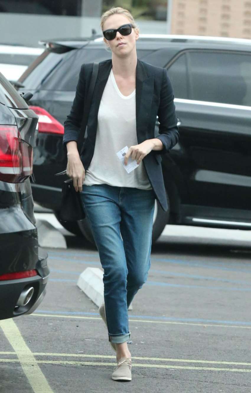 Charlize Theron in Tight Jeans out in West Hollywood