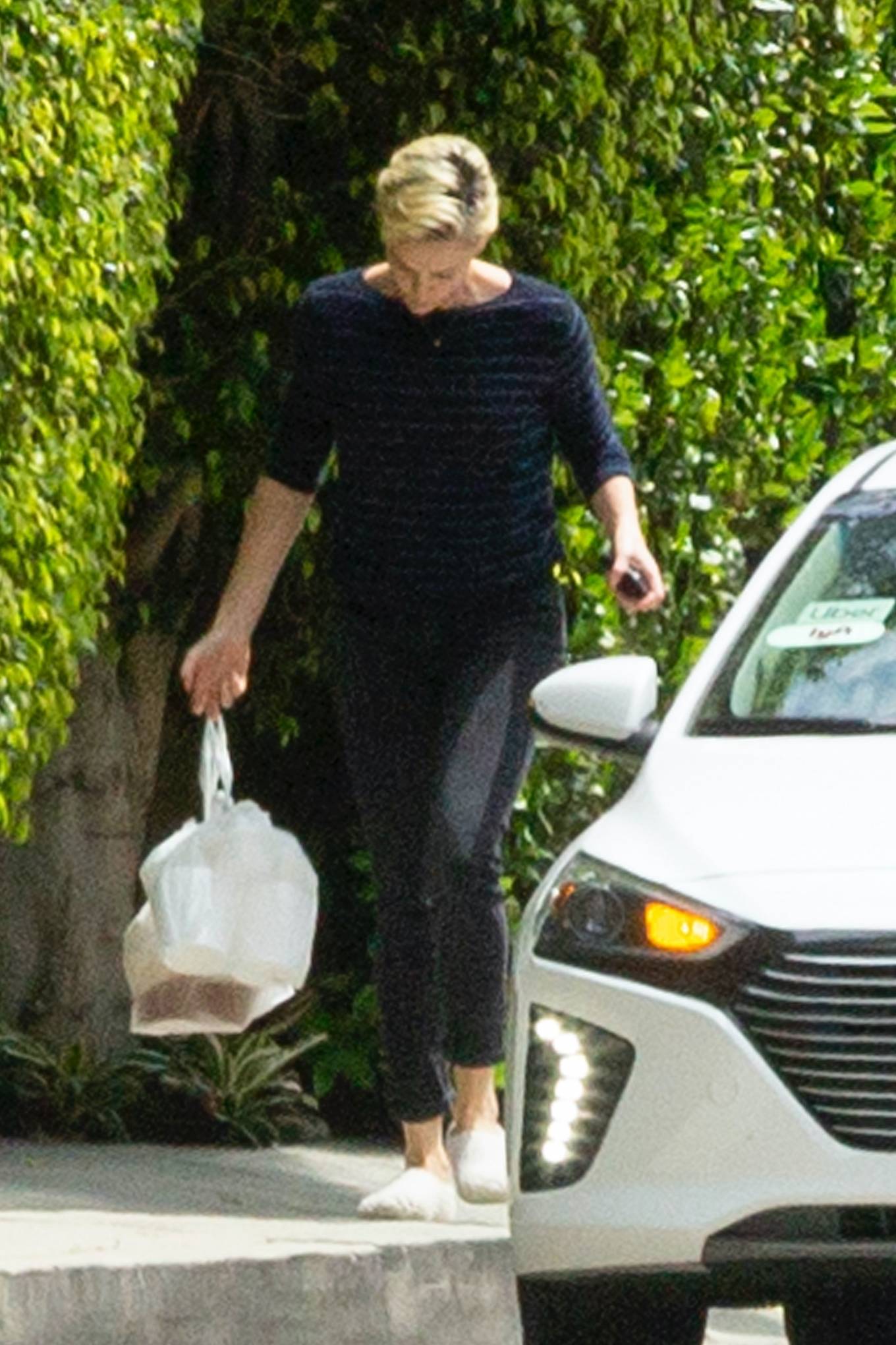 Charlize Theron - Take her delivery outside her home in Los Angeles-07 ...