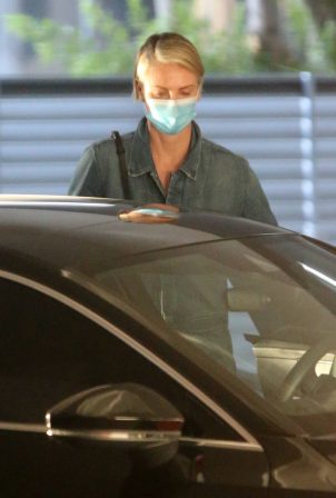 Charlize Theron - Visits the hospital in Los Angeles