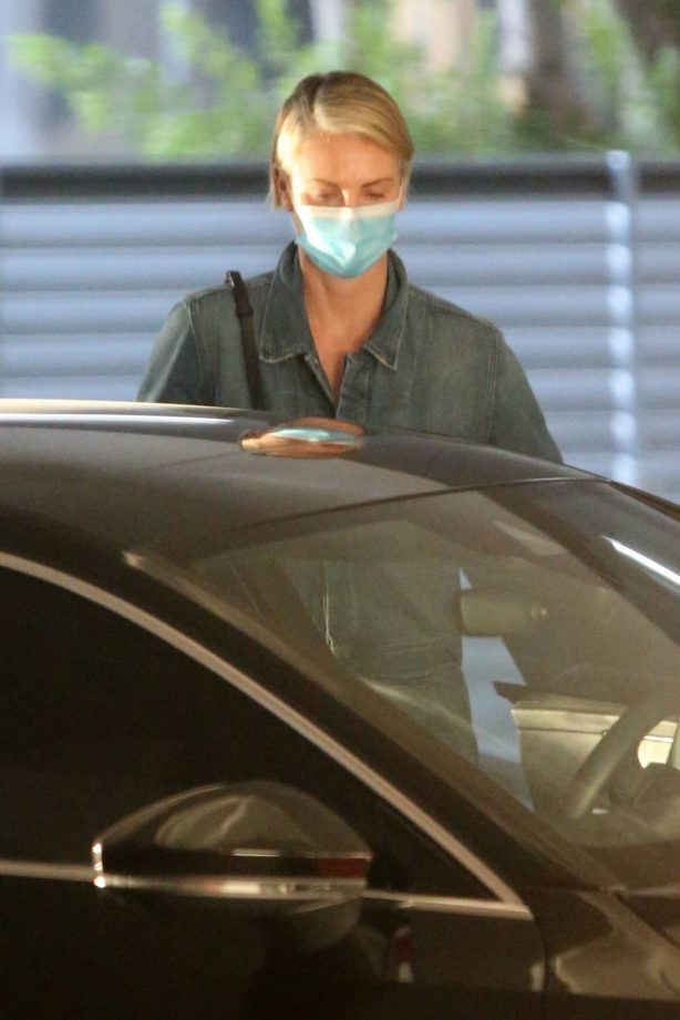 Charlize Theron - Visits the hospital in Los Angeles
