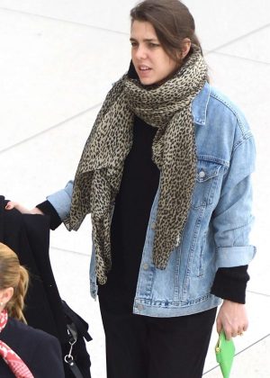 Charlotte Casiraghi - Arrives at JFK airport in New York City