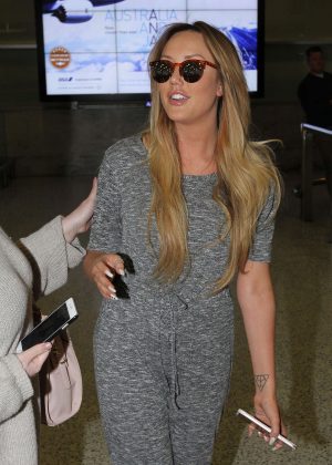 Charlotte Crosby - Arrives at Airport in Sydney