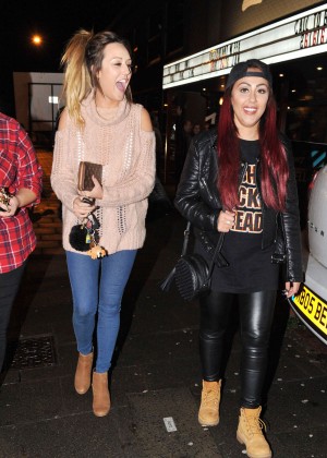 Charlotte Crosby and Sophie Kasaei out in Newcastle