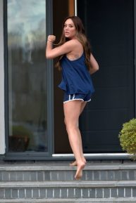 Charlotte Crosby - Spotted at her house in Sunderland