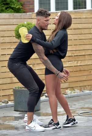 Charlotte Crosby with boyfriend out in Newcastle