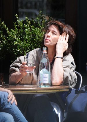 Charlotte Gainsbourg out for lunch in NYC