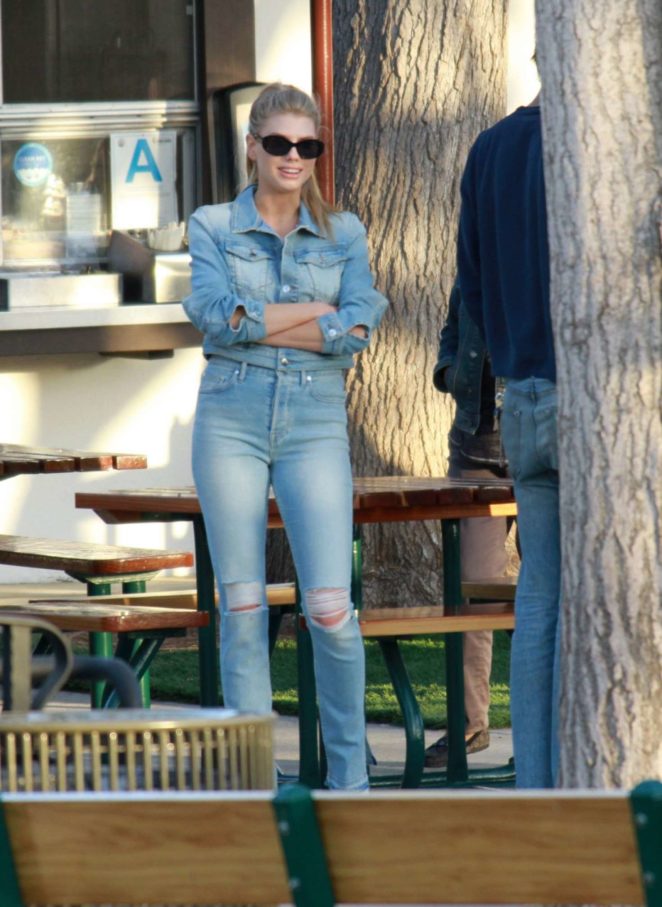 Charlotte Mckinney in Jeans - Out and about in Malibu
