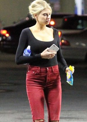 Charlotte McKinney in Red Jeans - Out in West Hollywood