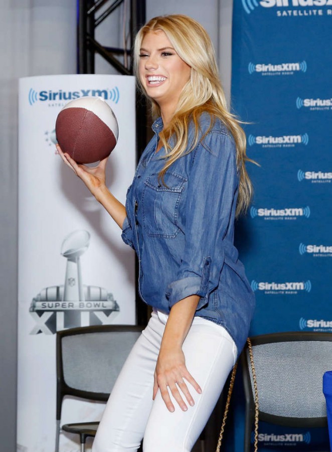 Charlotte McKinney - SiriusXM at Super Bowl XLIX Radio Row in Phoenix