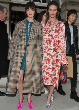 Charlotte Wiggins and Sam Rollinson - Arrives at Mulberry Show 2018 in London