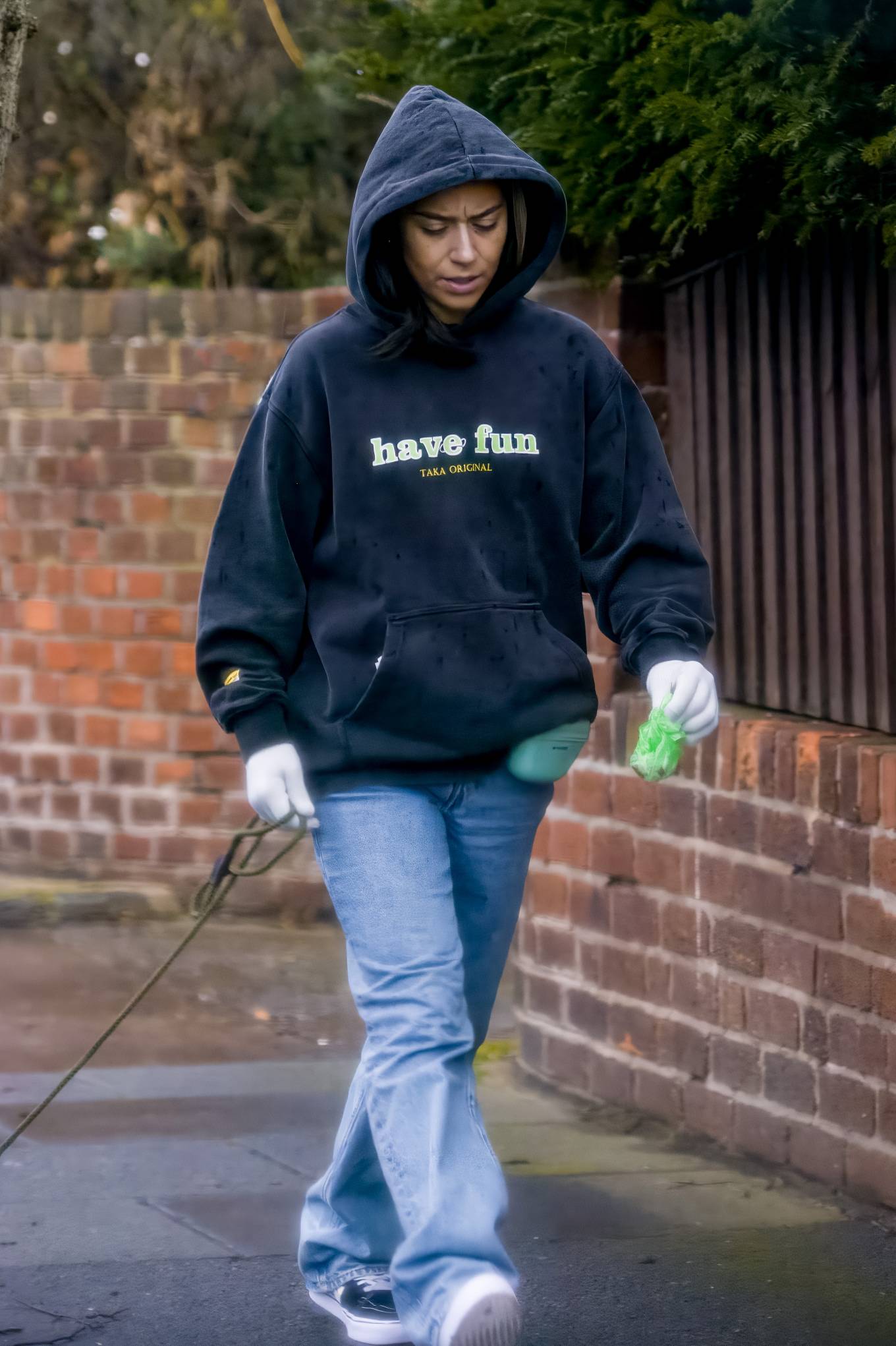 Chelcee Grimes 2022 : Chelcee Grimes – On a stroll with her pet pooch in Liverpool-04