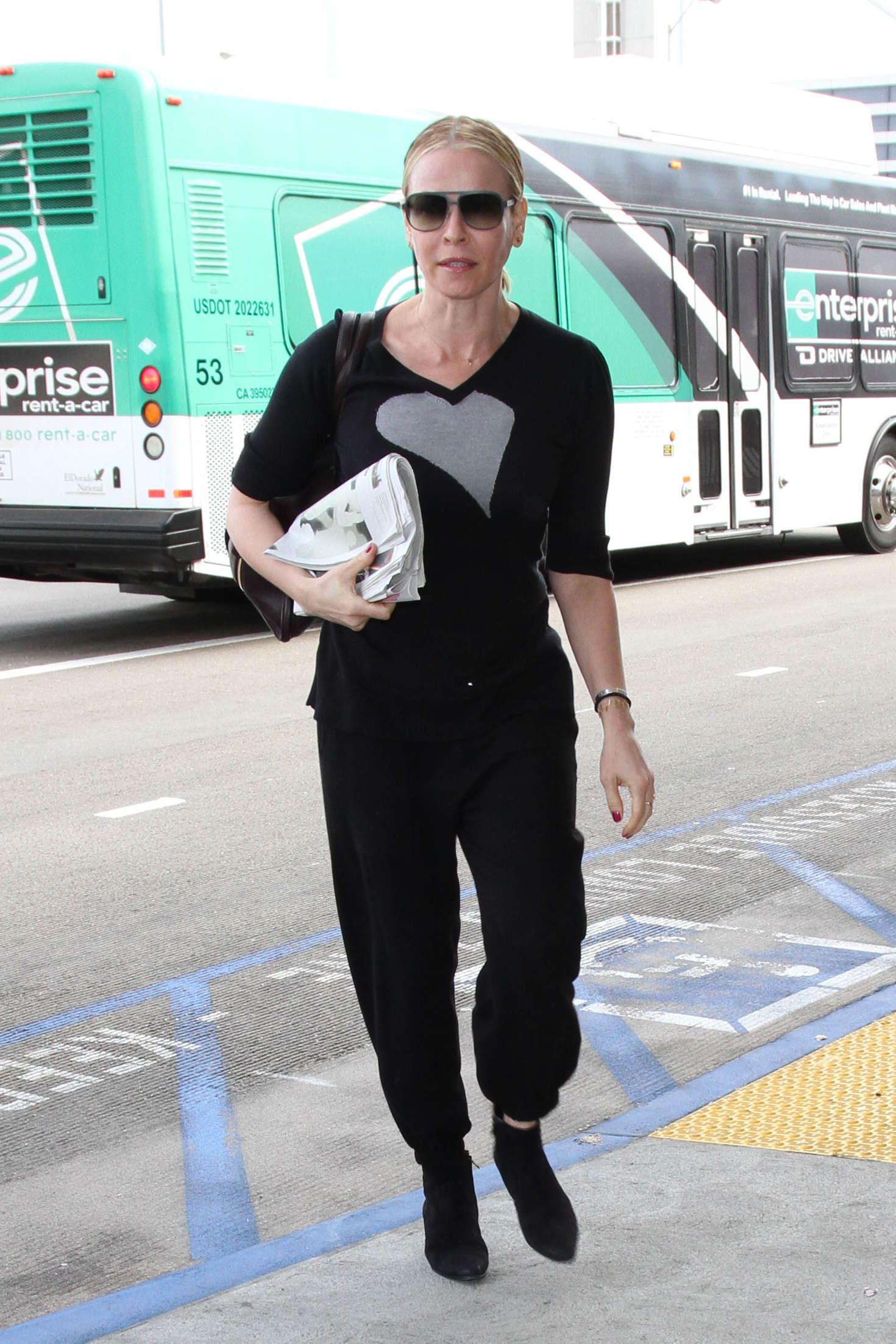 Chelsea Handler at LAX Airport in Los Angeles