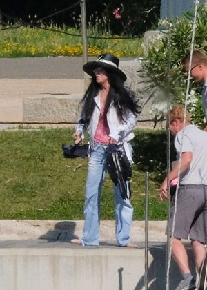 Cher on vacation in Italy