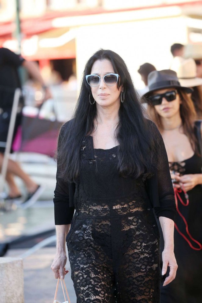 Cher out in Saint Tropez