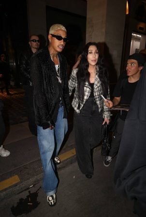 Cher - With Alexander Edwards out in Paris