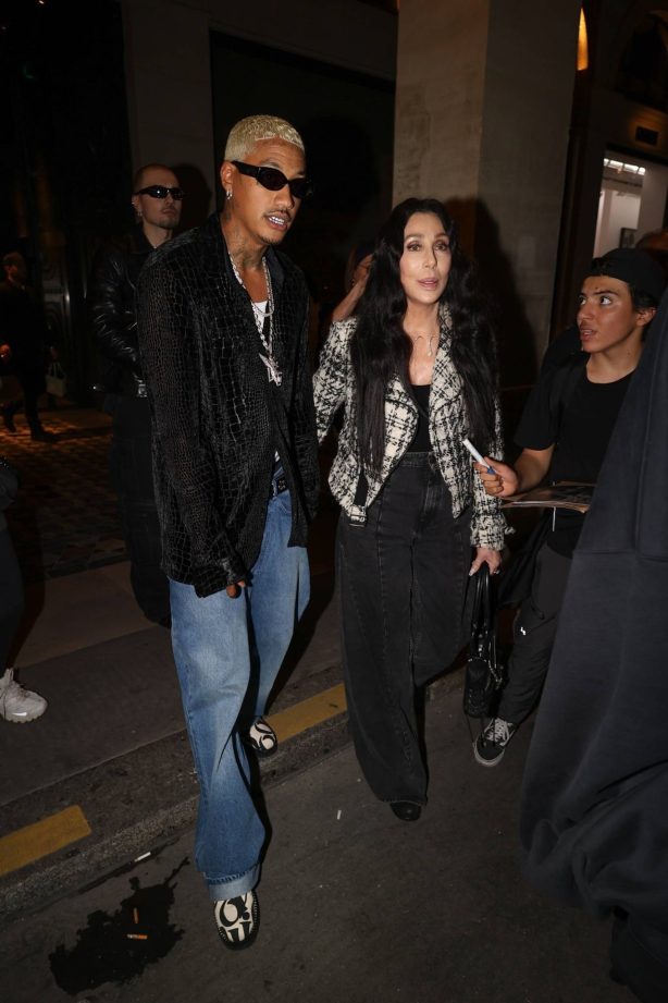 Cher - With Alexander Edwards out in Paris