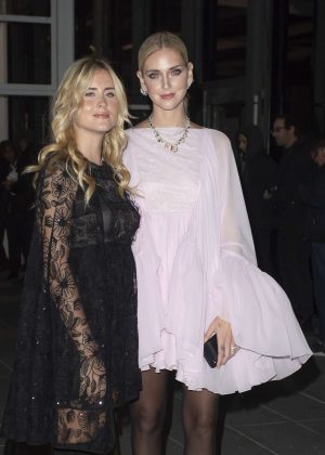 Chiara and Valentina Ferragni - Arrives at Giambattista Valli Haute Couture Show in Paris