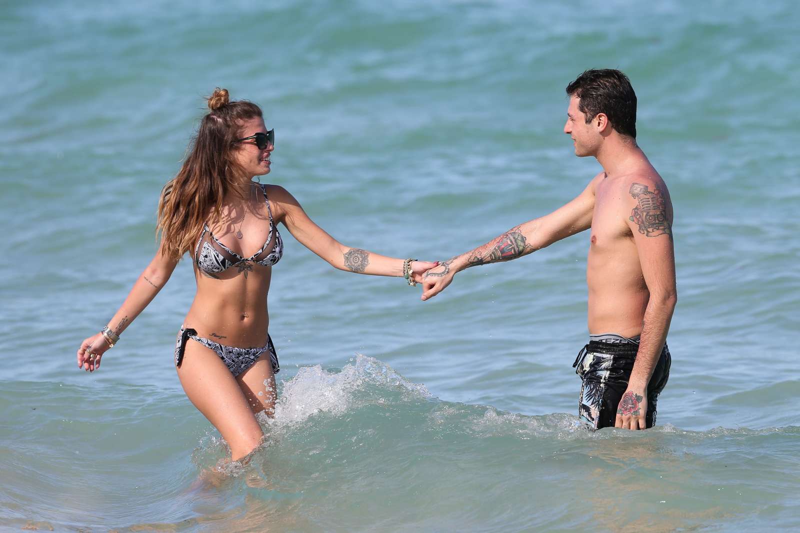 Chiara Nasti in Bikini on Miami Beach. 