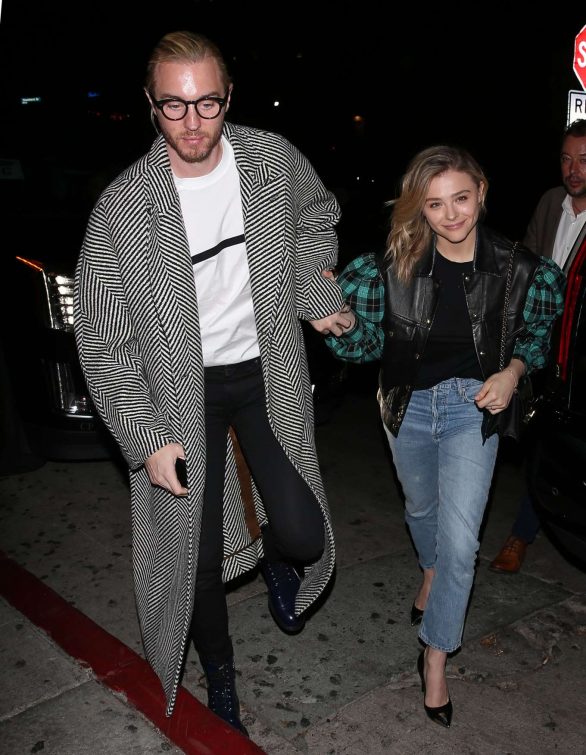 Chloe and Trevor Moretz - Arriving for a private 'Louis Vuitton' Dinner in West Hollywood