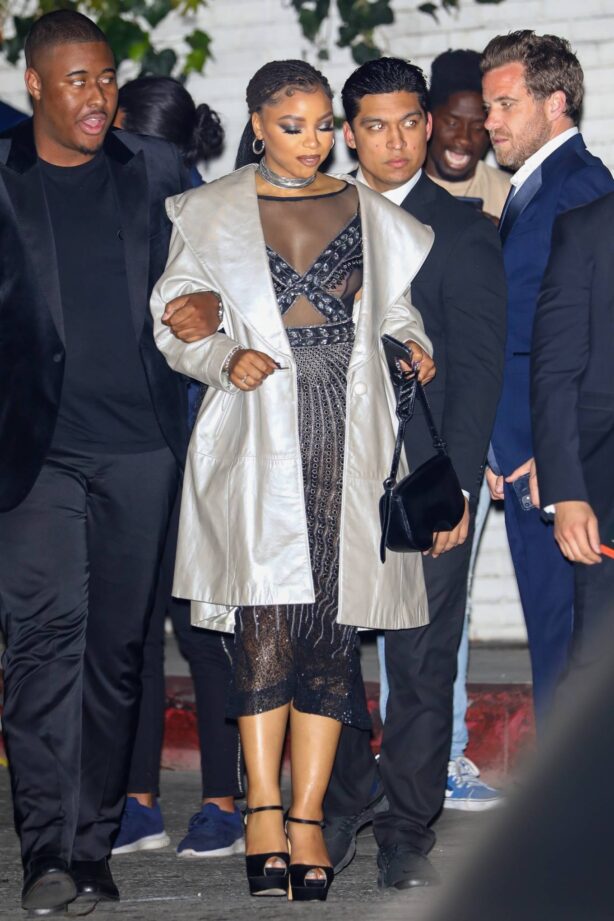 Chloe Bailey - Arrives at Jay-Z's Oscar afterparty in West Hollywood