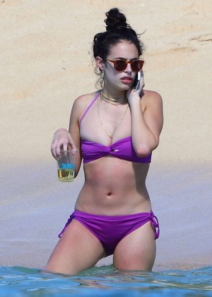 Chloe Bridges in Purple Bikini in Hawaii