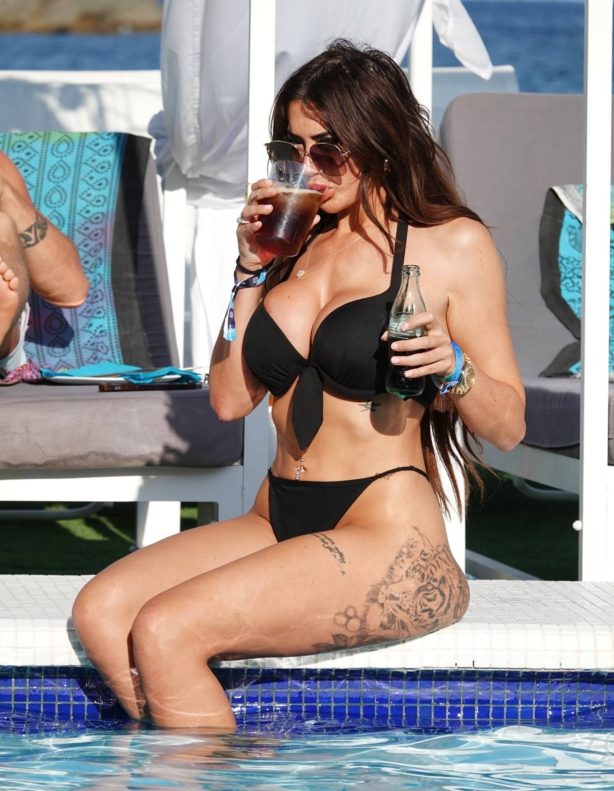 Chloe Ferry - On the PDA with her boyfriend Jonny during a holiday in Spain