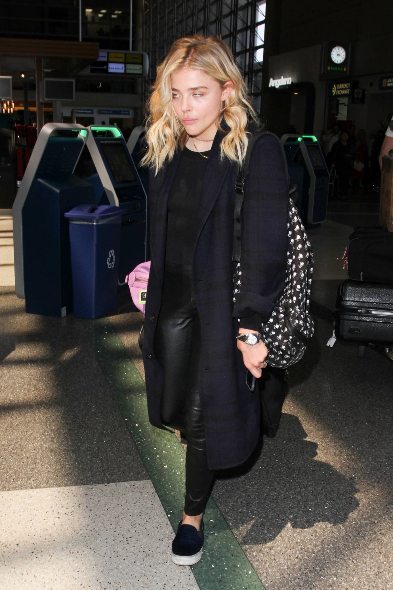 Chloe Grace Moretz arrives at Los Angeles International Airport