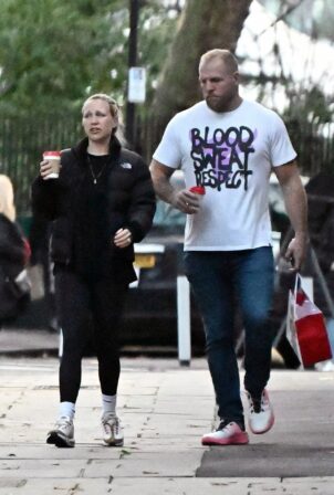 Chloe Madeley - Pictured with her husband James Haskell in London