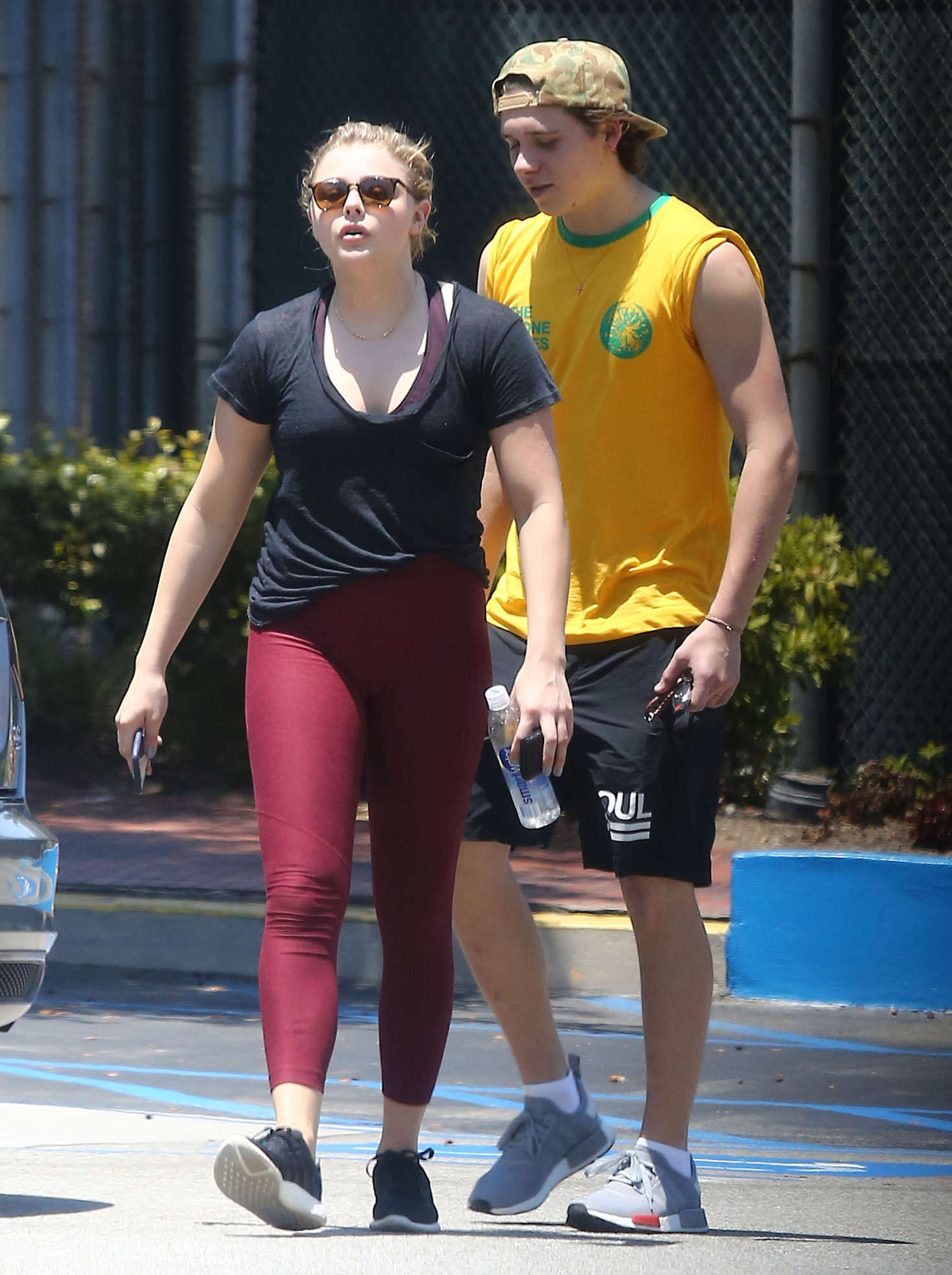 Chloe Moretz and Brooklyn Beckham out in Los Angeles. 