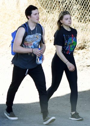 Chloe Moretz and Brooklyn Beckham Out on a hike in Studio City