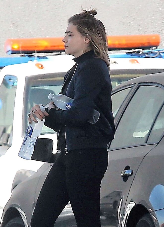 Chloe Moretz at a Gas Station in West Hollywood