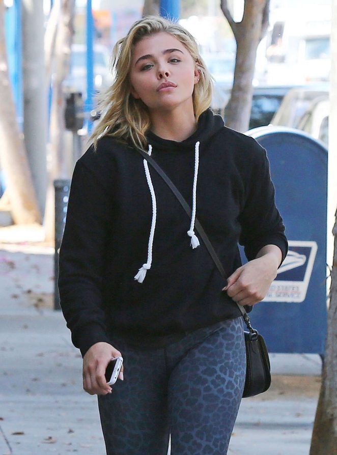 Chloe Moretz at a Pilates Class in West Hollywood