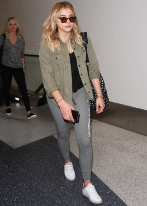 Chloe Moretz at LAX Airport in Los Angeles