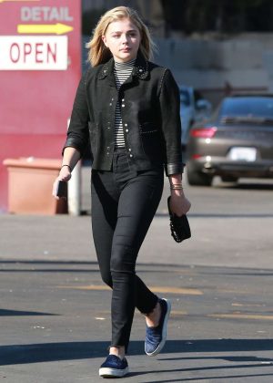 Chloe Moretz in Black Jeans out in West Hollywood
