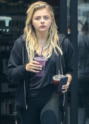 Chloe Moretz in Black Tights out in West Hollywood