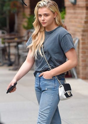 Chloe Moretz in Jeans out in NYC