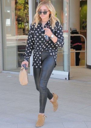Chloe Moretz in Leather out in Beverly Hills