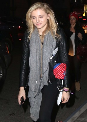 Chloe Moretz an Tights at Madison Square Garden in NYC